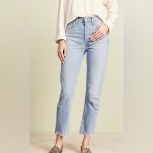 AGOLDE Riley High Rise Straight Crop